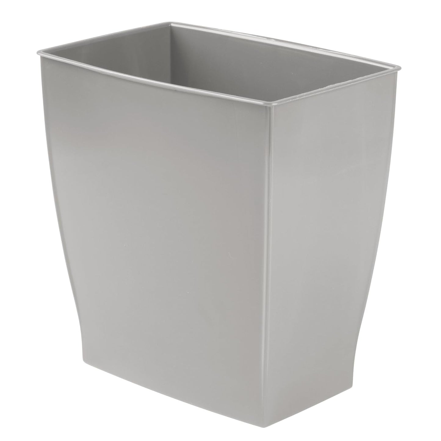 iDesign Small Bathroom Trash Can, Ideal for Primary and Guest Bathroom or Office, Gray, Made in USA