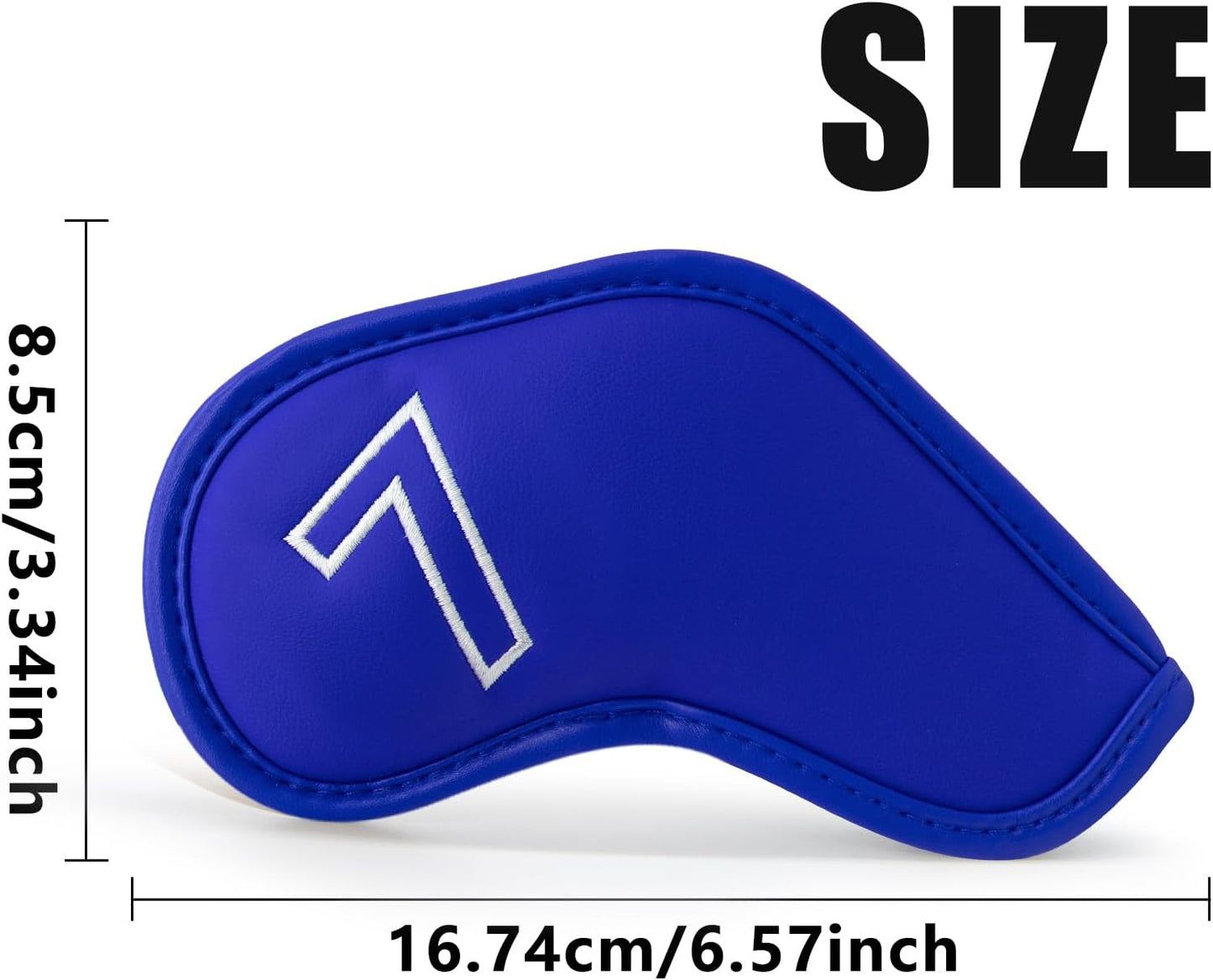 Montela Golf Iron Covers,Golf Iron Head Covers Leather Golf Iron Covers Set 9pcs Golf Iron Headcovers,Golf Club Head Covers for Iron Club Fit All Brands Titleist,Callaway,Taylormade