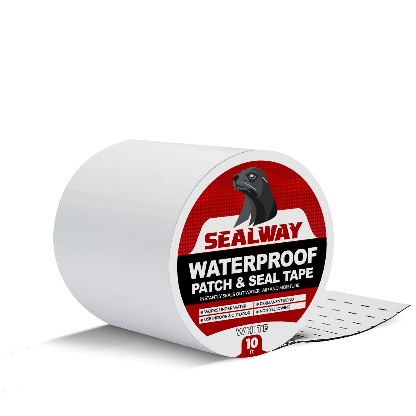 White RV Roof Sealant Tape, 4" x 10' Waterproof Repair Seal Tape – Extra Thick, UV-Resistant, Weatherproof Patch for Permanent Leak Sealing on RVs, Trailers, and Mobile Homes