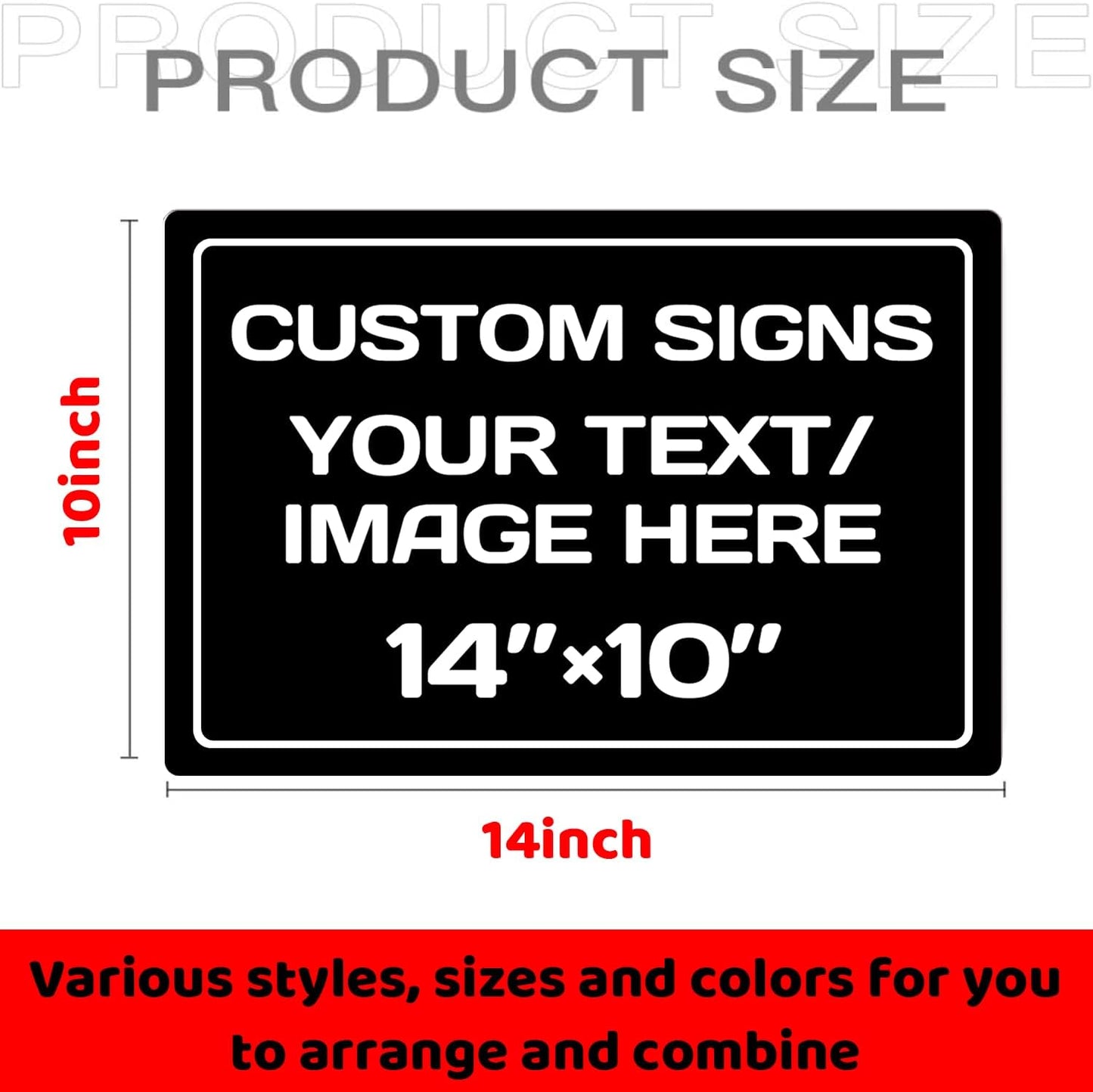 custom signs,Aluminum Weatherproof Metal Sign Multiple Sizes Custom Personalized Text And picture Here,hazard sign,garden sign,custom door sign,Customised business signs