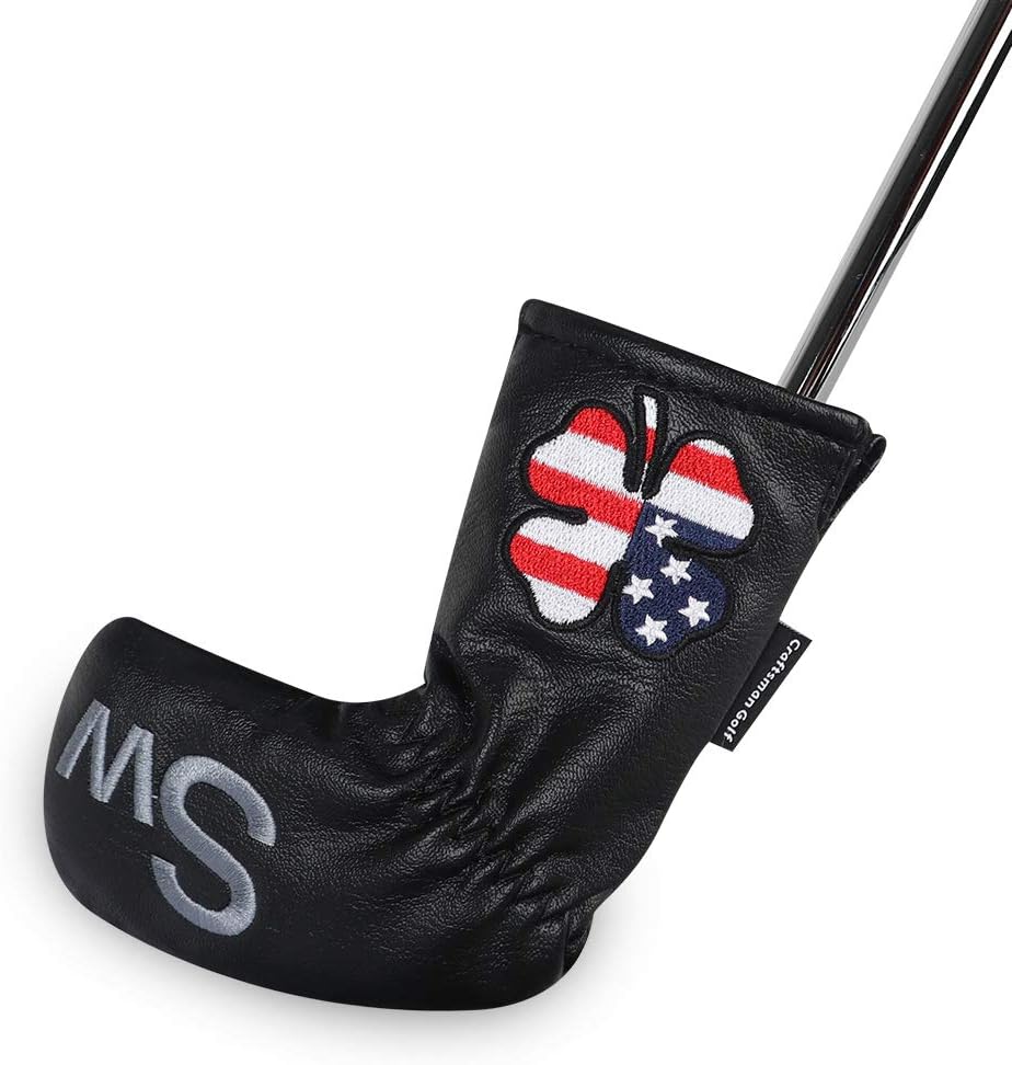CRAFTSMAN GOLF 11pcs /Set USA US Flag Clover Leather Left Right Black White Green Dark Blue Iron Covers Headcover Also Available for Custom Version with Your Name