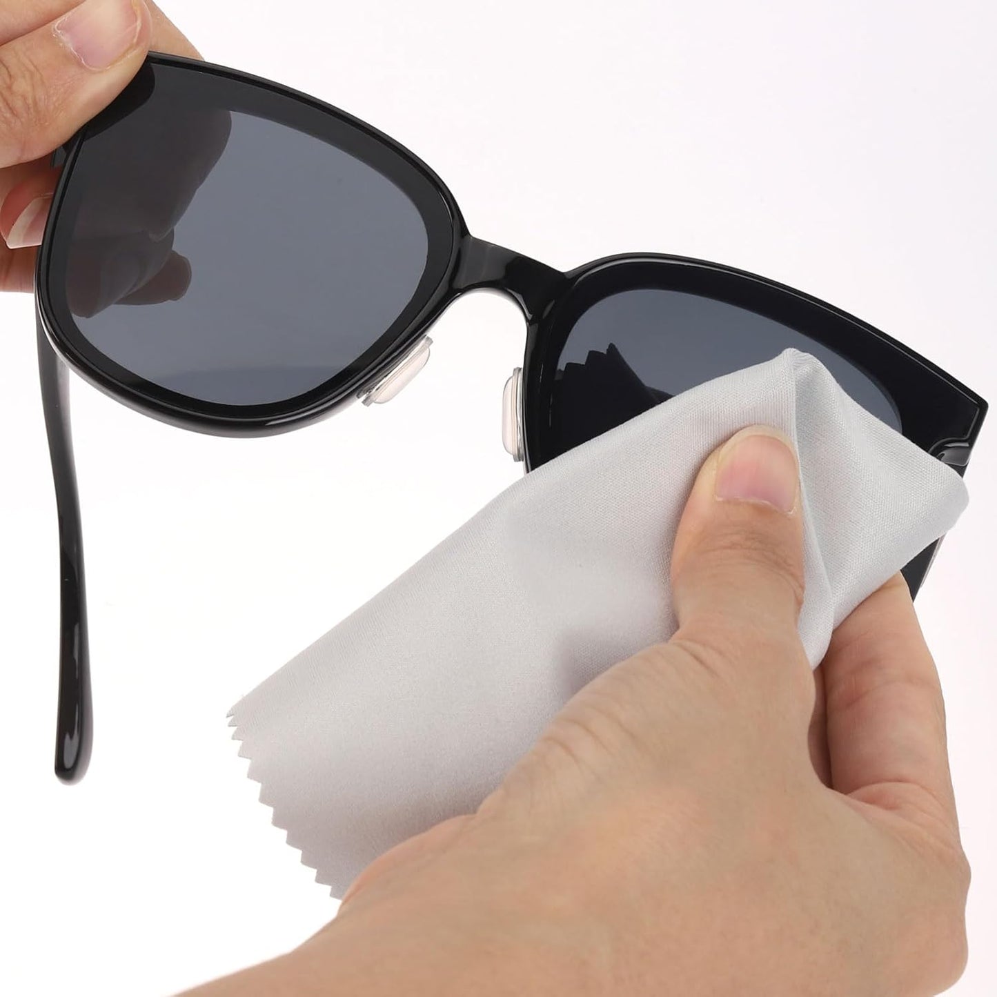 50Pcs Microfiber Cleaning Cloths, Eye Glass Clean Cloth, Eyeglass Phone Lens Wipes, Washable