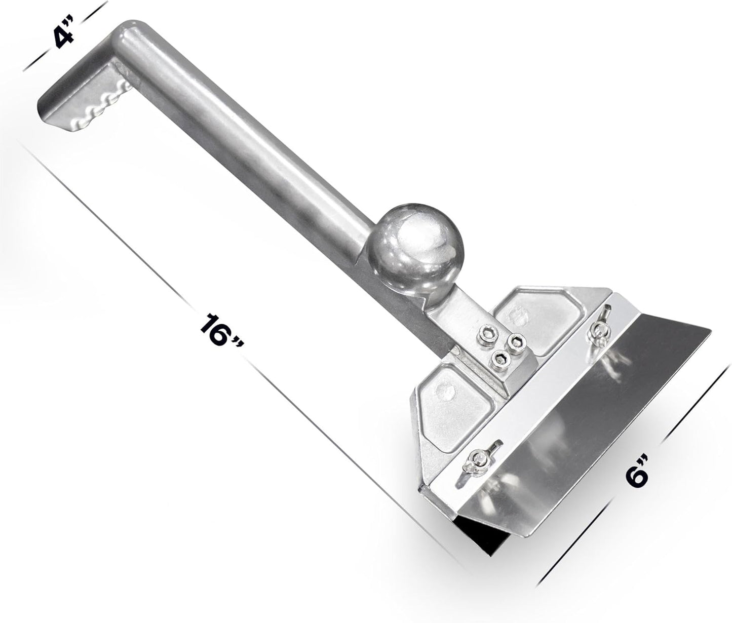 Professional Heavy Duty Grill Scraper for Flat Tops with Stainless Steel Scraper Blade, Flat Top Scraper for Griddle with Ergonomic Aluminum Handle, Ideal for Griddle, Outdoor Grill Cleaning