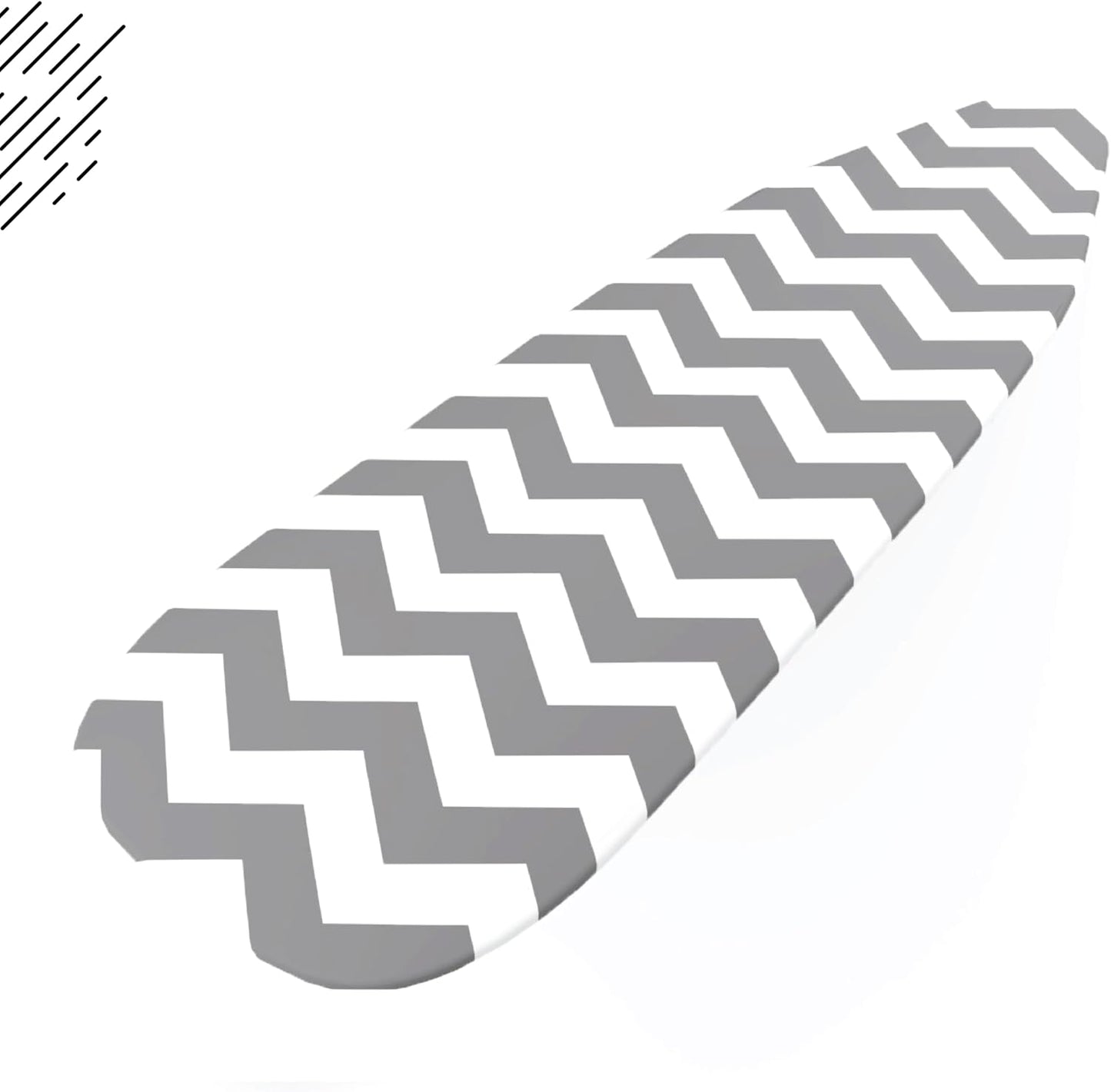 Encasa XO Ironing Board Cover and Pad 42"x14" - Thick 3mm Felt Padding, Drawstring Tightening & Lock, Easy Fit, Scorch & Stain Resistant, Fits Medium Ironing Board - Zig Zag