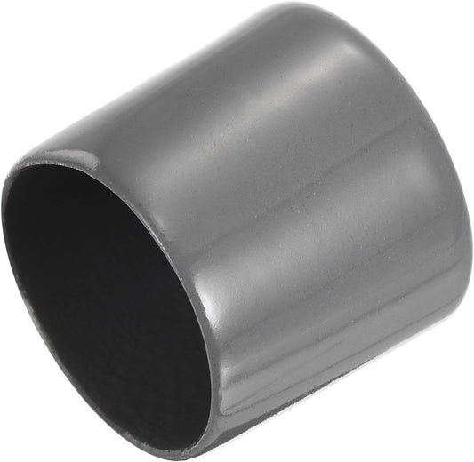 uxcell 20pcs Rubber End Caps 30mm ID Vinyl Cap Cover Screw Protectors Dark Grey