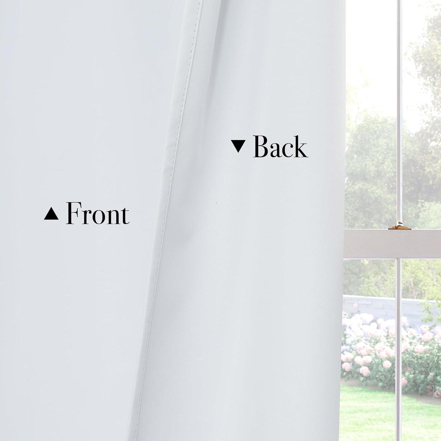 PONY DANCE White Total Blackout Curtains 84 inch Length 2 Panels Set, 100% Black Out Grommet Thermal Insulated Drapes for Bedroom, Noise Reducing Window Treatments for Living Room, 42" W x 84" L