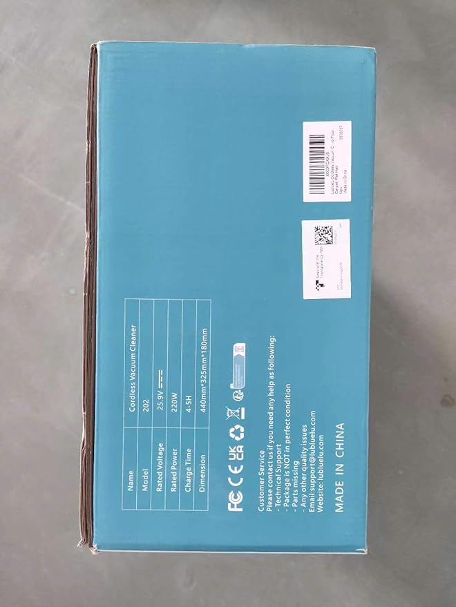 Lubluelu Cordless Vacuum Cleaner, Stick Vacuum Cordless Rechargeable with Lightweight 235W Brushless Motor, Self-Standing and Handheld Design for Carpet, Hard Floor and Pet Hair (Purple)