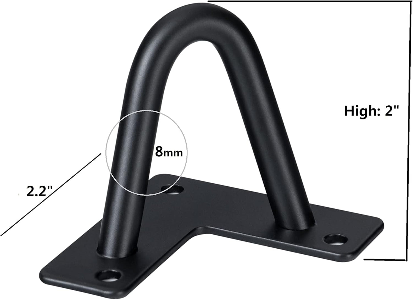 Hairpin Legs 2", DIY Furniture Legs are Great for Cabinets, Wardrobes, TV Cabinets, Drawers, Nightstands, Jewelry Boxes, Coffee Table Legs, and other Craft Projects. 2 inch Feet Black 4 Piece Set.