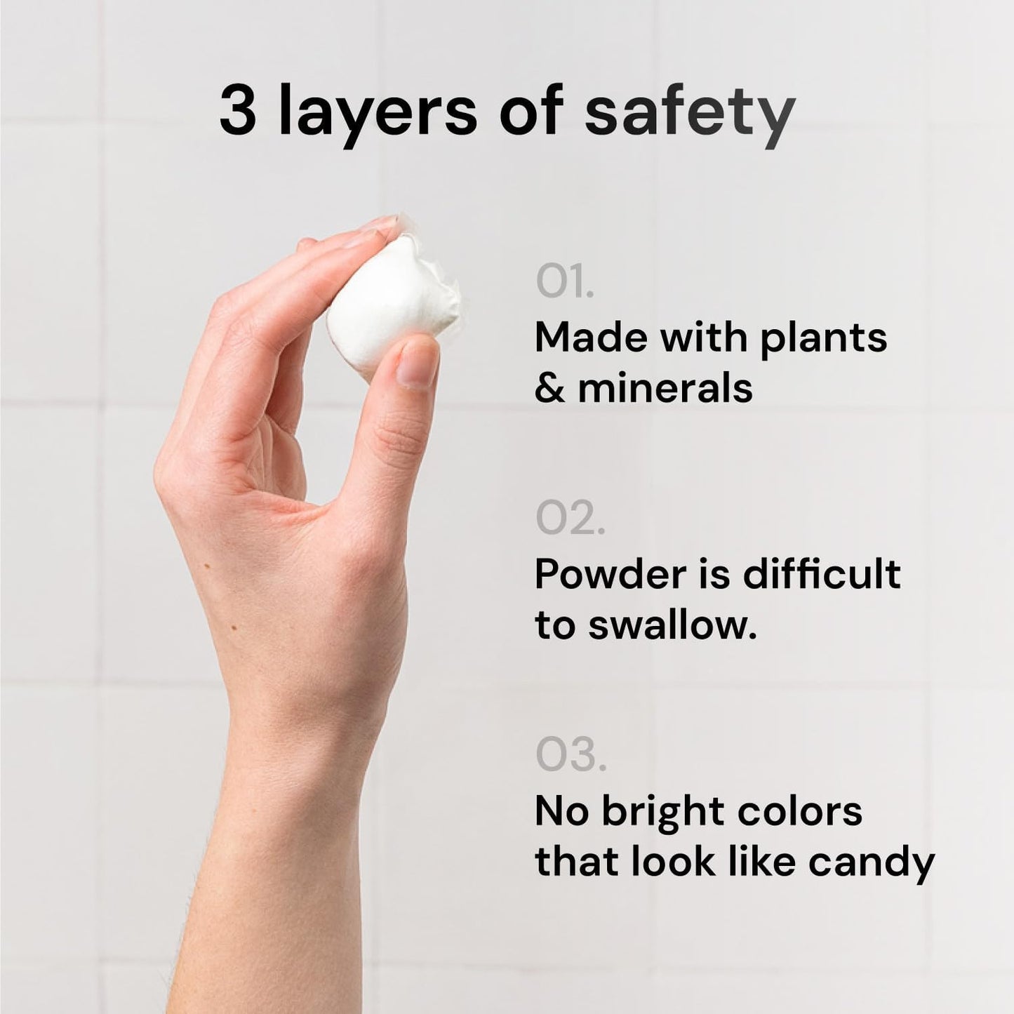 Grab Green Bleach Alternative Pods, 132 Count, Chlorine Free, Fragrance Free, Plant and Mineral Based, Laundry Booster to Brighten Whites, Removes Stains, Neutralizes Odors