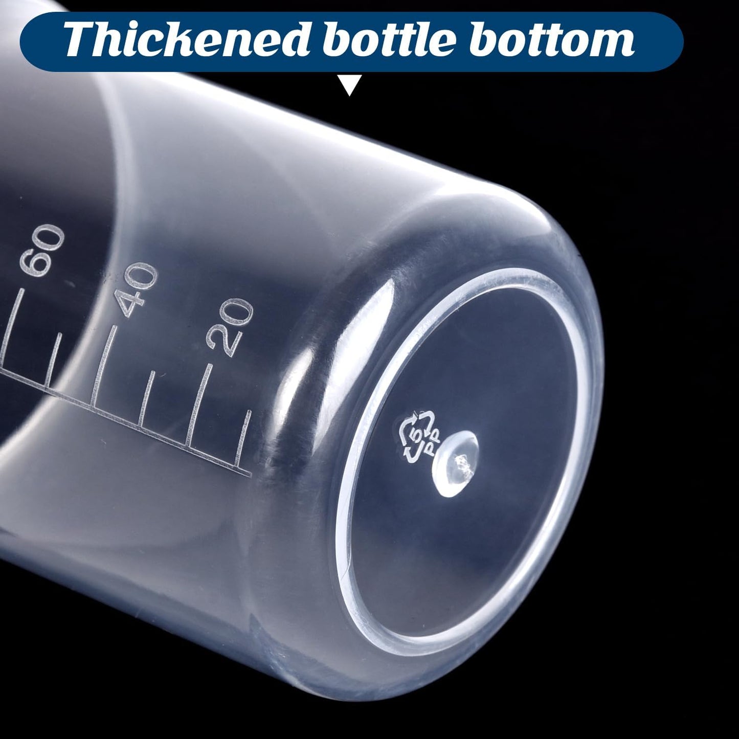 Plastic Measuring Cups, 100ml, Set of 15, for Liquid Measurement and Scientific Experiments