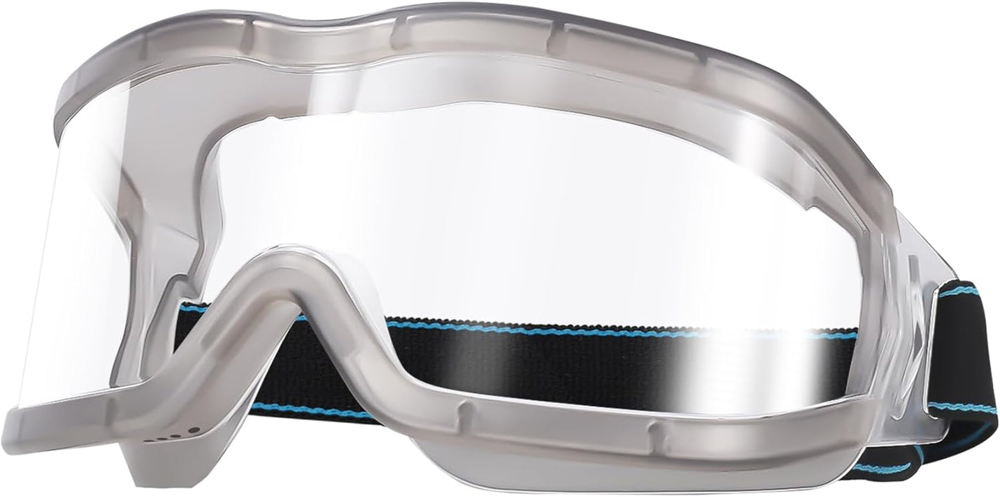 Chemistry Lab Safety Goggles,that Fit Over Glasses,Scientific, Construction, Woodworking, Anti-Fog,Splash,Vent