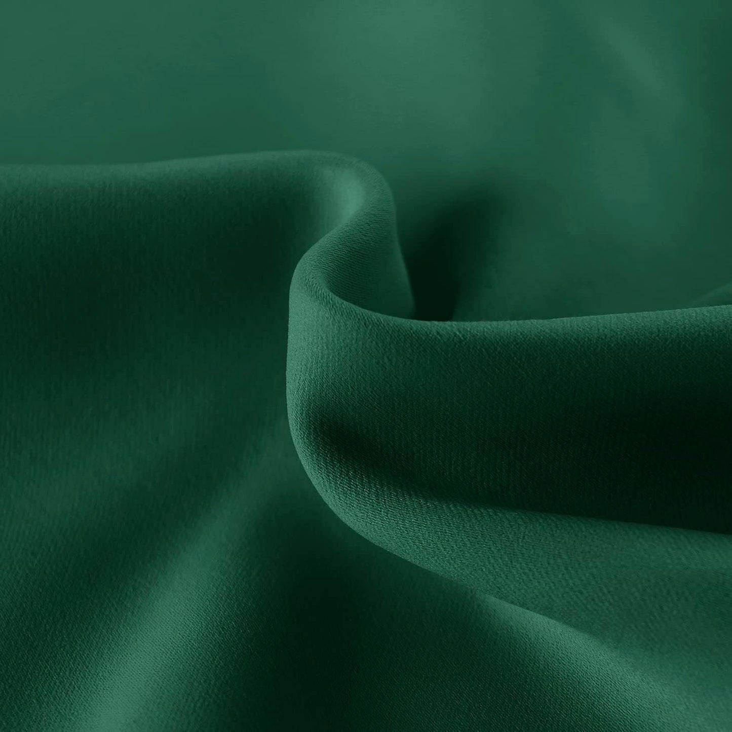 DWCN French Door Curtains – Rod Pocket Thermal Blackout Curtain for Doors with Glass Window, Kitchen and Patio Doors for Privacy, 36 X 72 Inches Long, 1 Curtain Panel with Tieback,Hunter Green