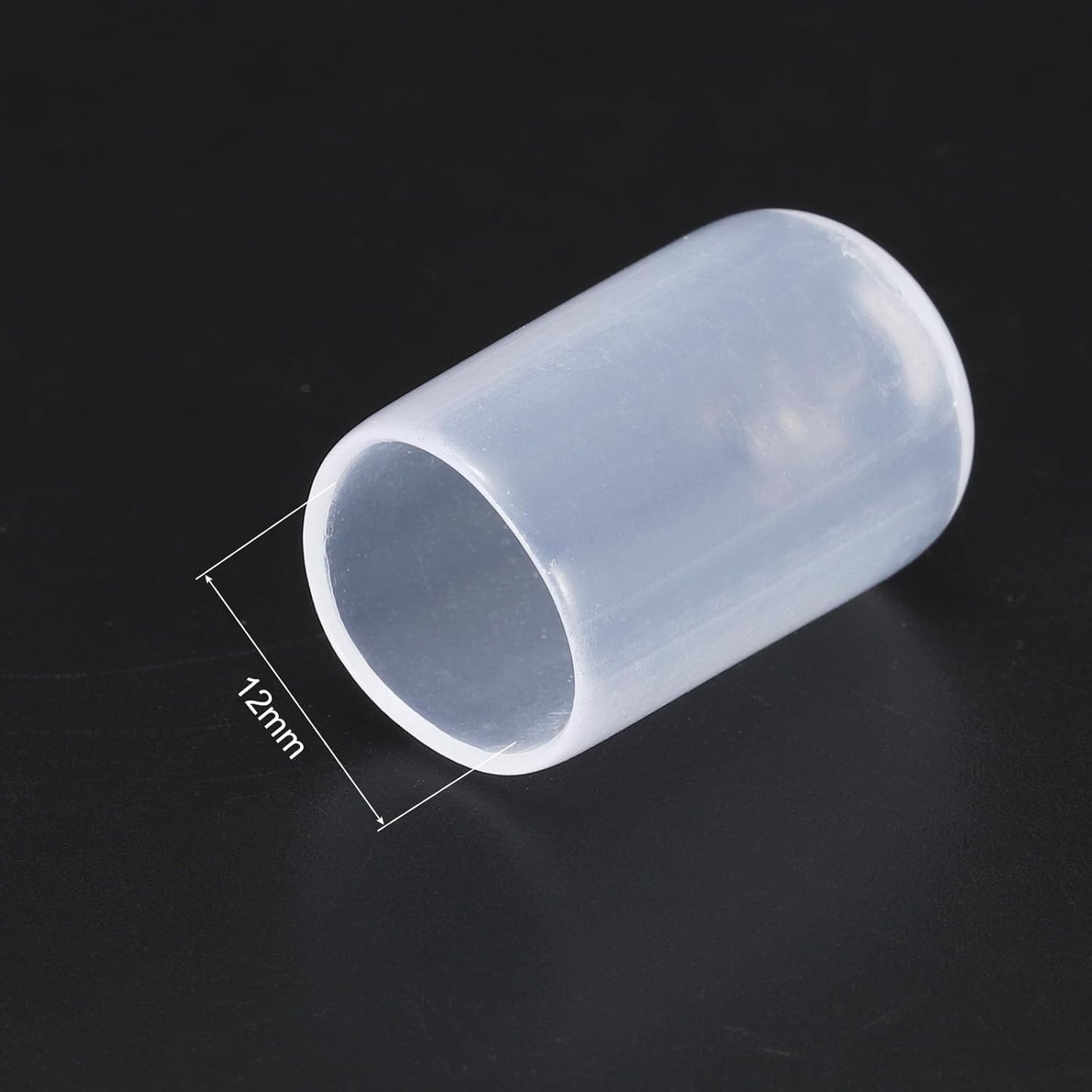 uxcell 20pcs Rubber End Caps 12mm(1/2") ID Vinyl PVC Round Tube Bolt Cap Cover Screw Thread Protectors Clear