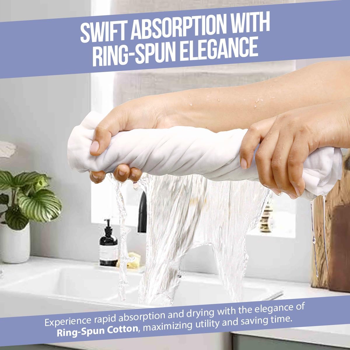 Flour Sack Towels| TeaTowel for Crafts| Kitchen Dish Cotton Blank Towel for Embroidery|Baking Bread Proofing Linen Cover| Thick Absorbent Quick Dry| 24 Pack 28"x28" White