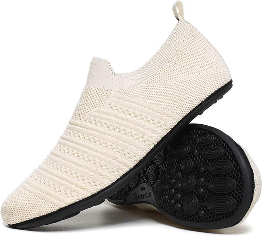 QZKDM Lightweight Slip on Grip Indoor House Slippers Barefoot Non Slip Home Exercise Yoga Shoes for Men Women