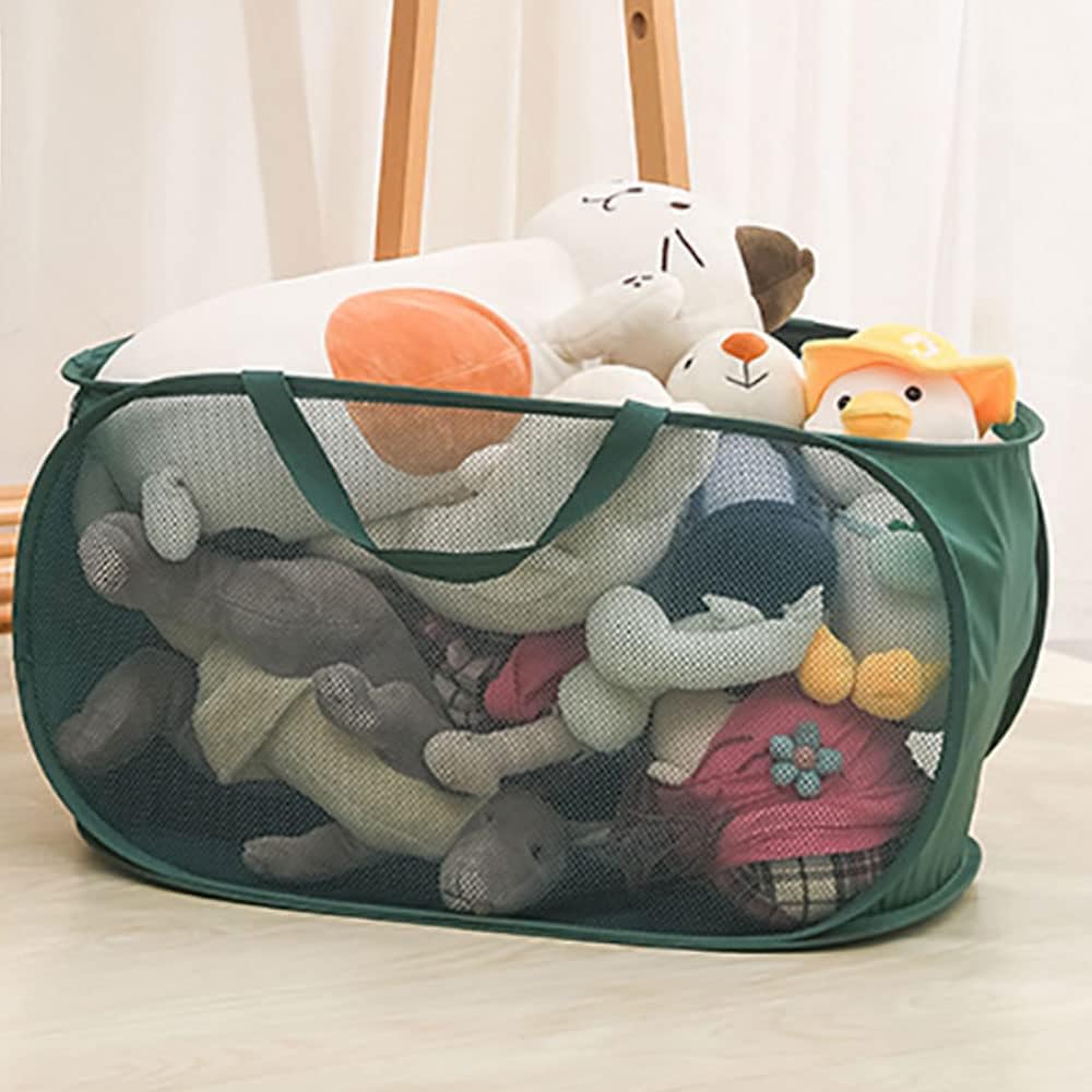 5 Pack Closet Storage Bins, Storage Containers for Closets, Fabric Closet Bins for StorageDecorative ,Collapsible Baskets for Organizing Clothes Toy Nursery (Black/Blue/Beige/Gray/Green)