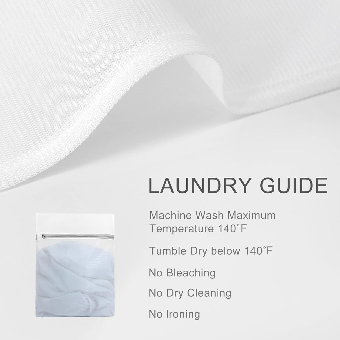 Muchfun 3Pcs Durable Fine Mesh Laundry Bags for Delicates 24 x 24 Inches (3, XX-Large)