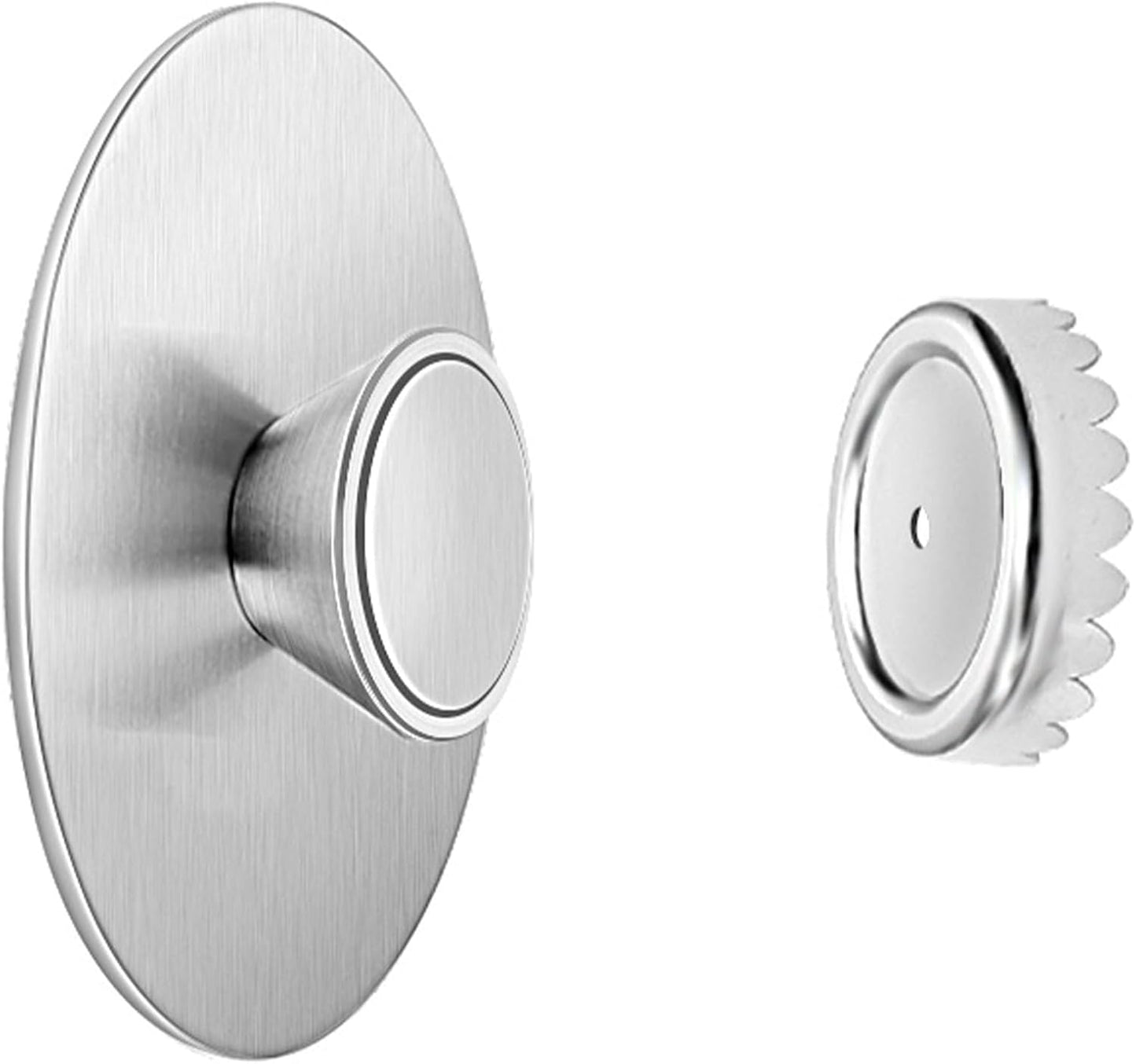 Magnetic Soap Holder, Stainless Steel Wall Mount Waterproof Bathroom Organizer for Showers/Sinks (2Pcs-Glue)