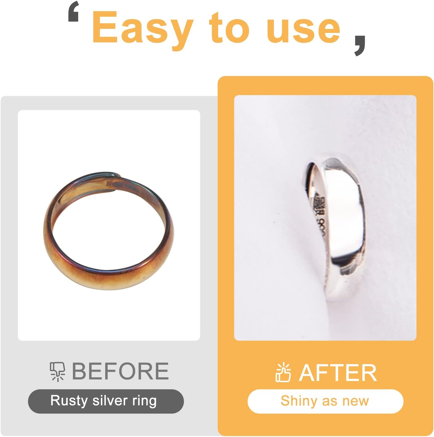 CATIFLIN 100pcs Jewelry Cleaning Cloth, Silver Polishing Cloth Individually Wrapped, Small Jewelry Polishing Cloth for Sterling Silver, Gold, Platinum and More (White, 3.15" x 3.15")