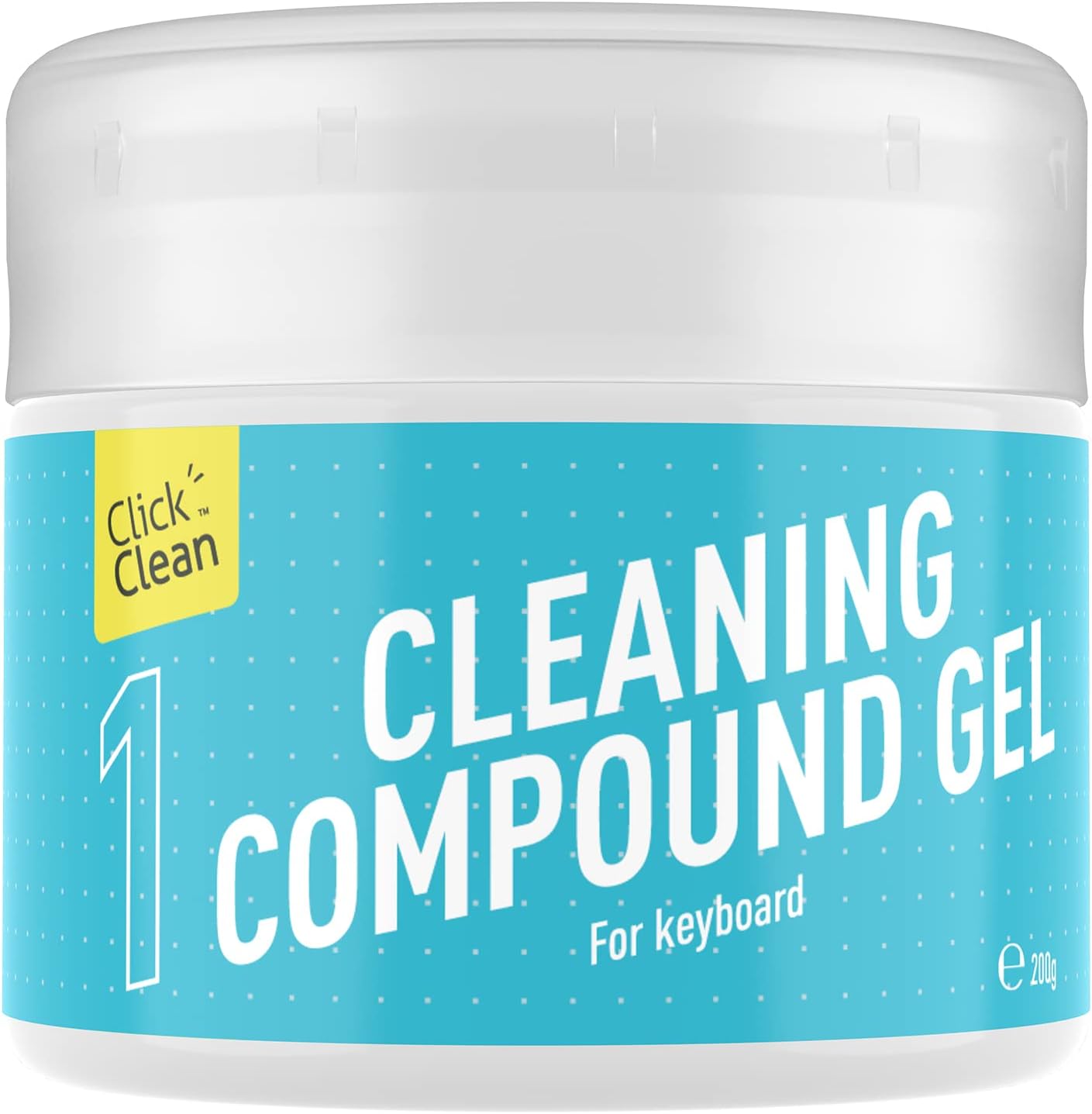 CLICK CLEAN Keyboard Cleaning Gel, 7oz Universal Cleaning Gel for Keyboards Electronics Dust Cleaner for Car, Laptop, Air Vents