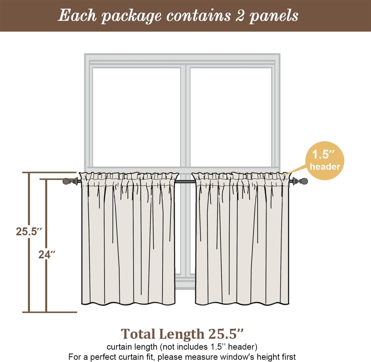 Chyhomenyc Sheer Turquoise Tier Curtains 24 Inch Length, Small Window Curtains Treatment for Bathroom Living Room Basement, Short Rod Pocket Cafe Curtain, 42W x 24L Inches, 2 Panels