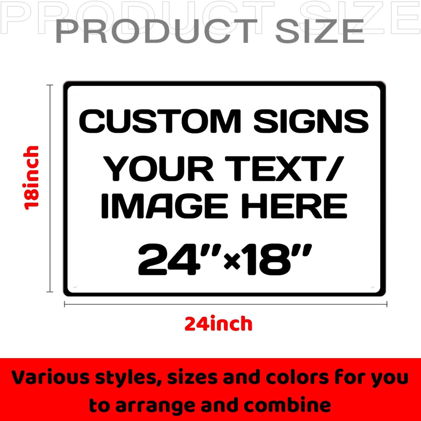 custom sign,Aluminum Weatherproof Metal Sign,Multiple Sizes ,Optional reflective,Custom Personalized Text And picture Here, Black White Traffic Regulation Horizontal Street Signs ,hazard sign,garden, door