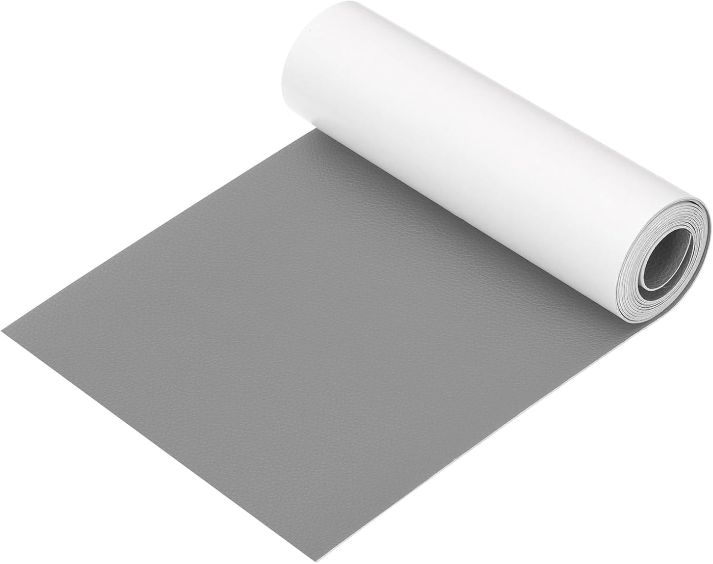 PATIKIL Leather Patches Tape for Furniture, 6.3 x 61 Inch Self Adhesive Vinyl Leather Repair Kit Cover Sheet for Couch, Sofa, Car Seats, Office Chair, Light Gray