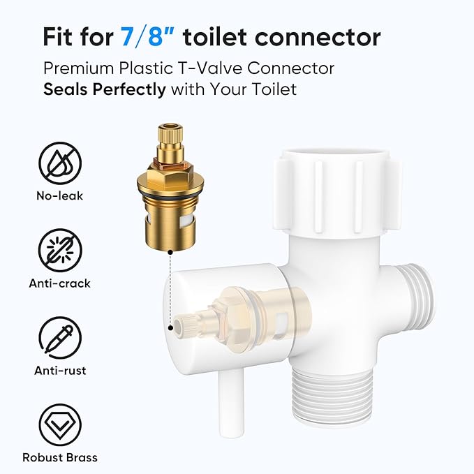 Arofa Matte White Bidet Sprayer for Toilet, Handheld Jet Sprayer Adjustable Water Pressure Muslim Shower with Bidet Hose, Bidets Faucet for Existing Toilets Cloth Diaper Spray for Baby/Feminine Wash