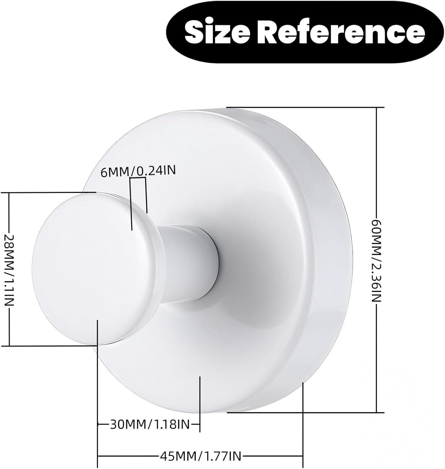 2025 Upgraded Stainless Steel Heavy Duty Suction Cup Hooks For Shower Bathroom Accessories Removable Hook For Glass Window Door Wall Hooks For Hanging Towels Robes Wreaths (Pack Of 2, White)