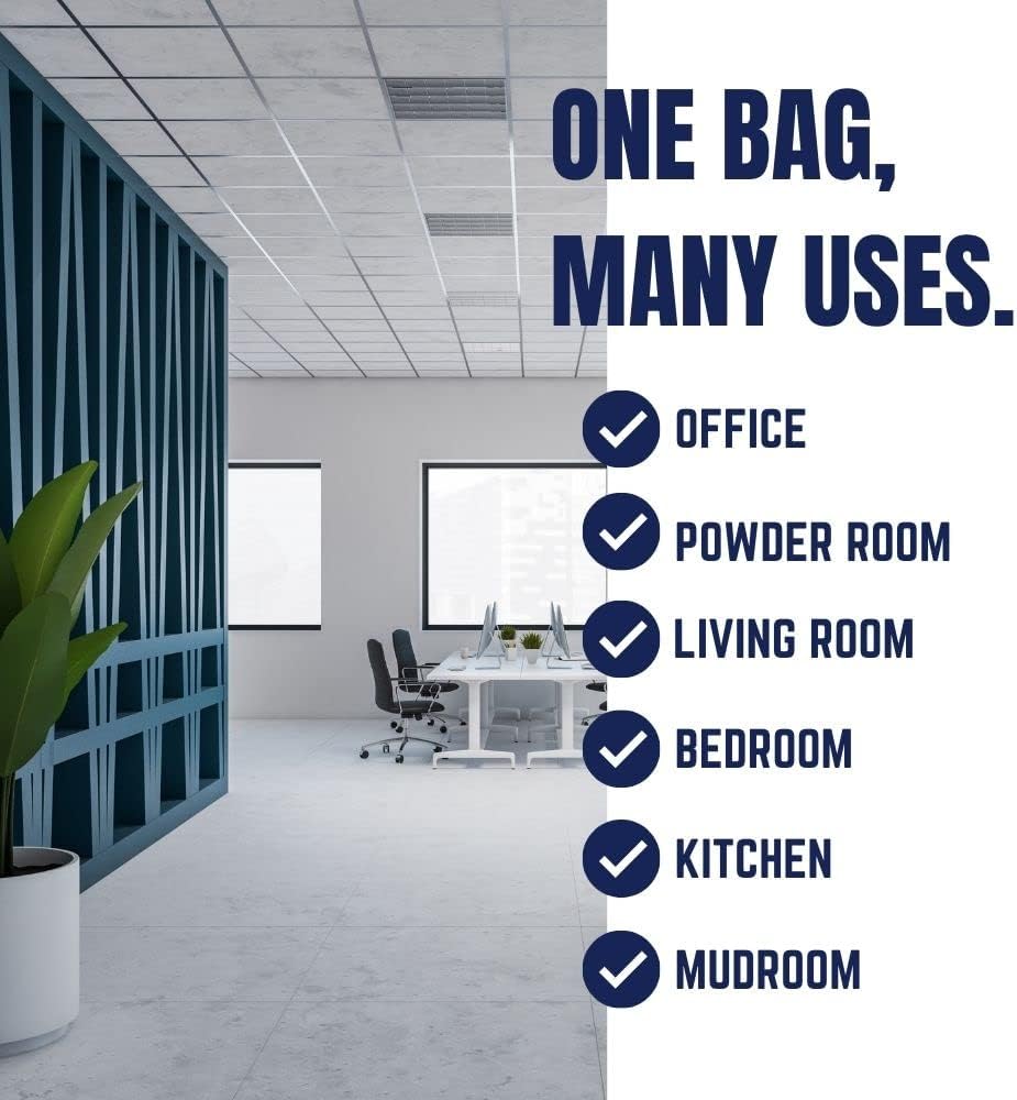 Plasticplace 6 Gallon Trash Bags, 0.7 Mil, White Drawstring Garbage Can Liners, 17" x 20" (100 Count) (Pack of 6)