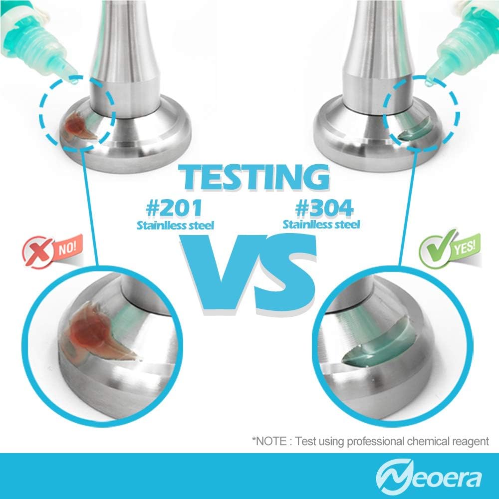 Neoera Magnetic Door Stopper, Updated Hydraulic Shock Absorbent Technology, Soft-Catch Magnetic Hold, Premium 304 Stainless Steel, Anti-Rust, Heavy Duty for Various Door Types, Wall Mount 3Pack