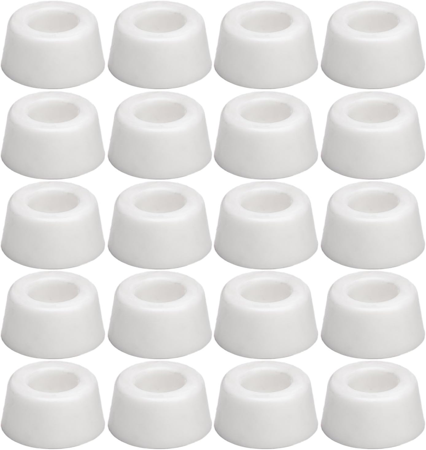 20pcs Round Furniture Pads,ULIFESTAR Furniture Feet Glides Sliders Carpet Saver Hardwood Floor Protectors Surface Protection for Chair Leg Caps Non Slip Furniture Grippers (White)