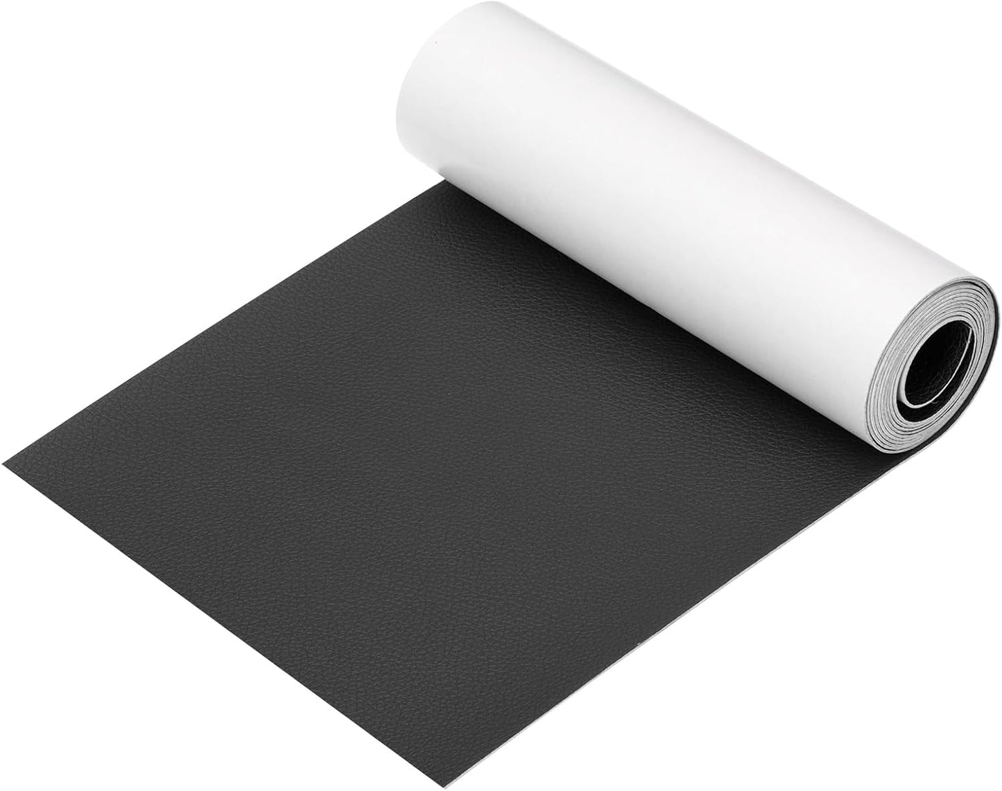 PATIKIL Leather Patches Tape for Furniture, 6.3 x 61 Inch Self Adhesive Vinyl Leather Repair Kit Cover Sheet for Couch, Sofa, Car Seats, Office Chair, Black