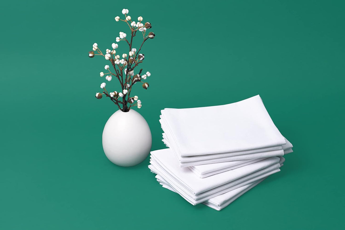 Organic Cotton Tea Towels for Embroidery - Blank Flour Sack Dish Towels for Embroidery - Perfect White Kitchen Towels for Embroidery and Crafts to Customize and Personalize - 27"x27" (White - 5 Pack)