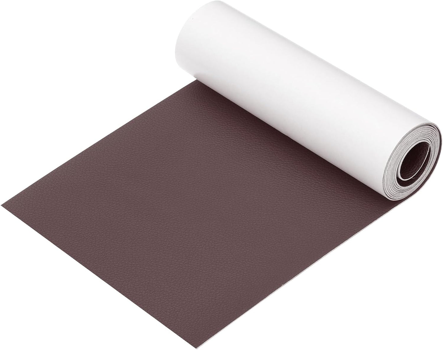 PATIKIL Leather Patches Tape for Furniture, 6.3 x 61 Inch Self Adhesive Vinyl Leather Repair Kit Cover Sheet for Couch, Sofa, Car Seats, Office Chair, Deep Brown