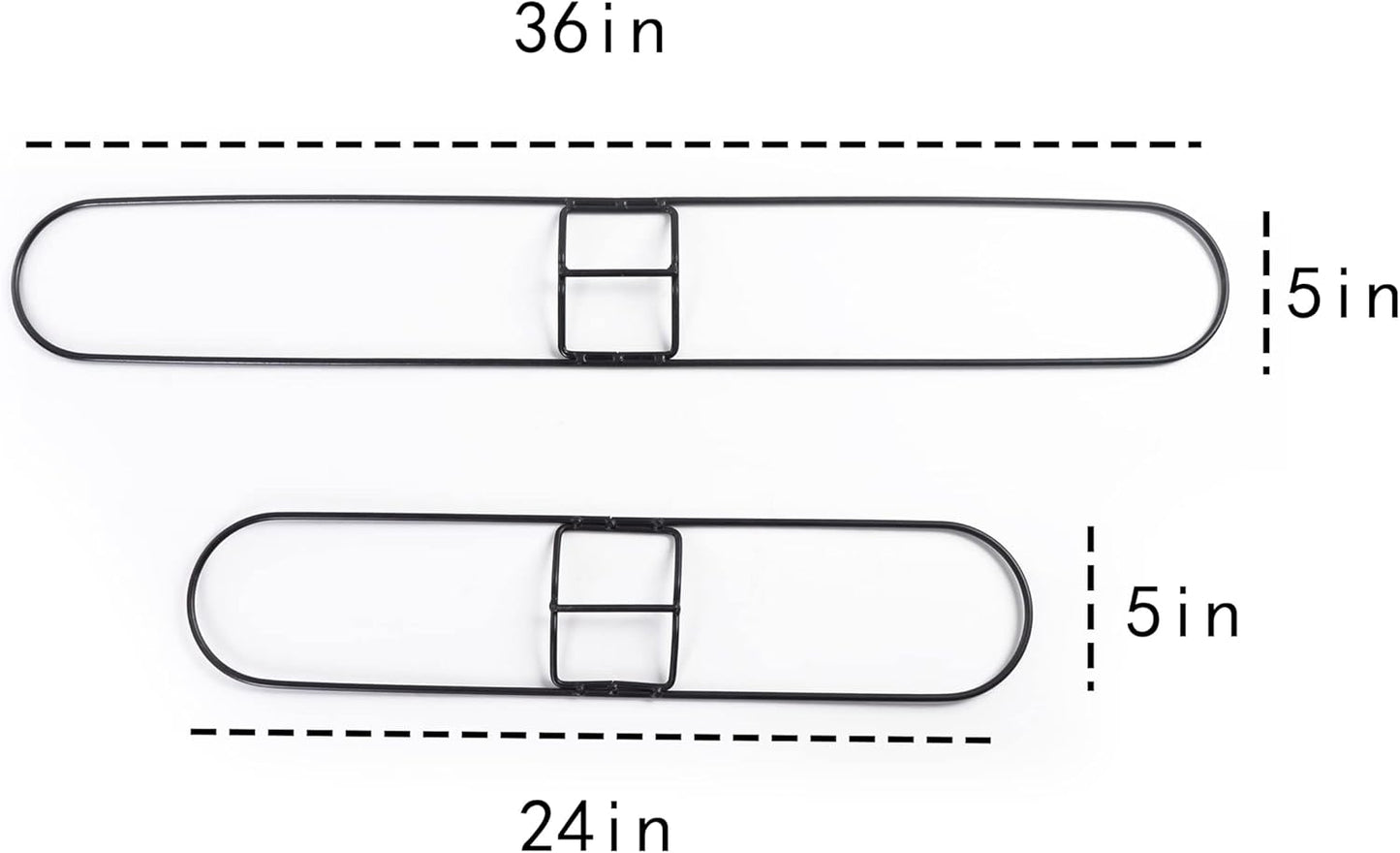 Matthew Cleaning Universal Commercial Clip-on Wire Industries Dust Mop Frame, 24 inch ( Pack of 3) Sold Seperately,Perfect for Floor Cleaning Home/Office/Lobby/Bathroom/Kitchen/Janitor