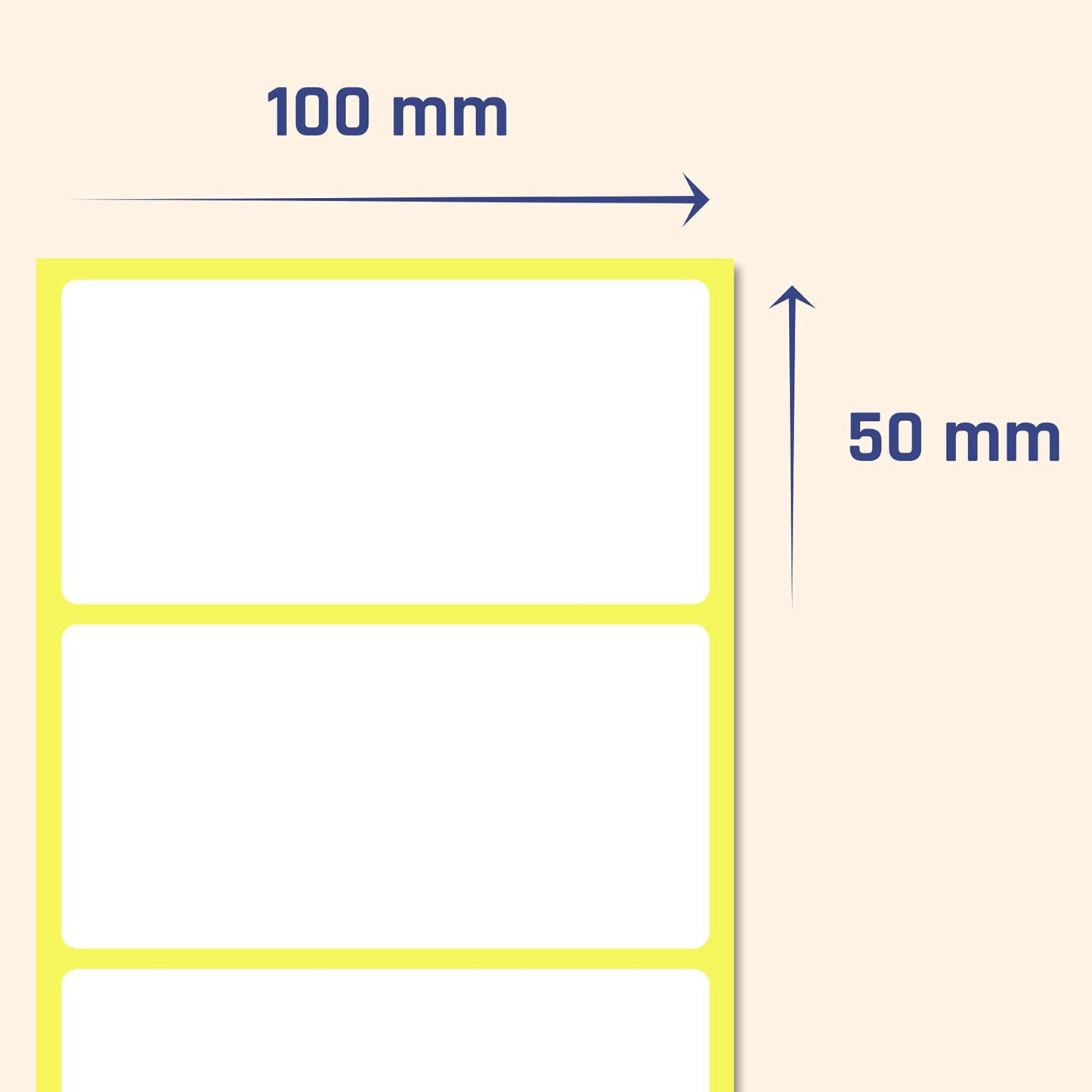 200 Pack, 4" x 2", Labels Stickers for Storage Bins - Matte White