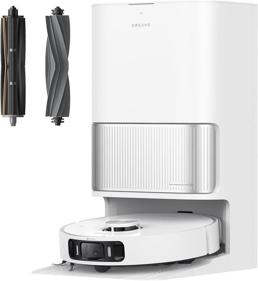 DREAME L40s Ultra AE Robot Vacuum and Mop Combo, 19,000Pa Suction, Self Emptying Dust Box, Flexible Mop & 167℉ Self Cleaning Washboard, Diverse Brush Selection, All-in-One Station, Auto Refill