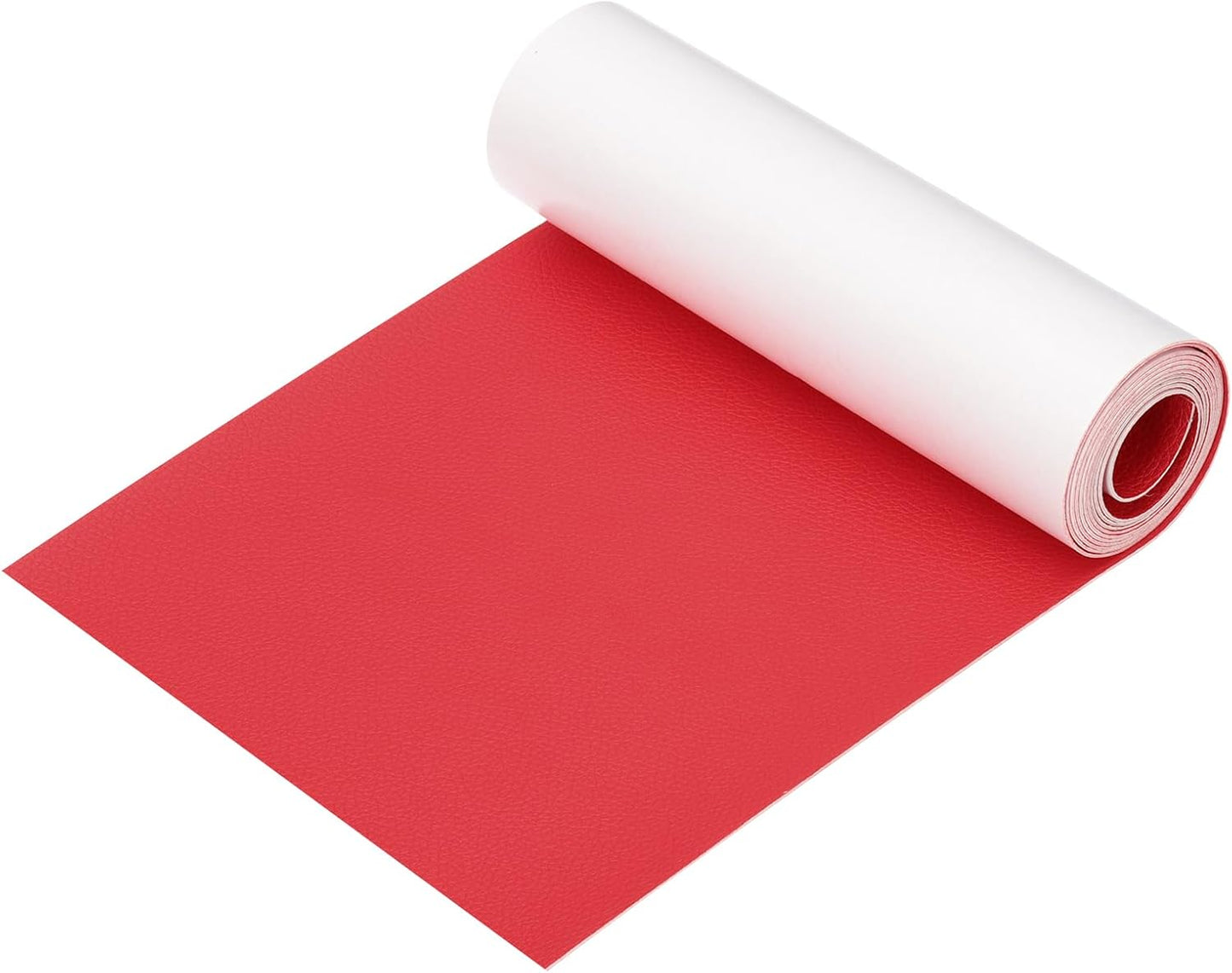 PATIKIL Leather Patches Tape for Furniture, 6.3 x 61 Inch Self Adhesive Vinyl Leather Repair Kit Cover Sheet for Couch, Sofa, Car Seats, Office Chair, Chinese Red