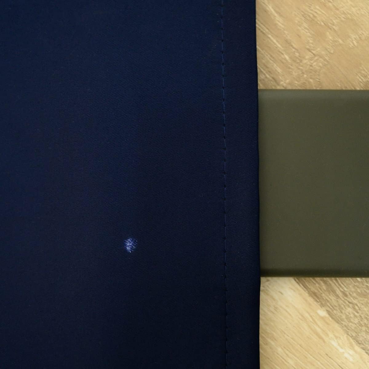 Pickluc Navy Blue Cafe Curtain (Half Window Curtain) 30 Inches Length, Rod Pocket Small Kitchen Curtain, Short Blackout Curtain for Small Window, 30" Wide and 30" Long, 2 Panels