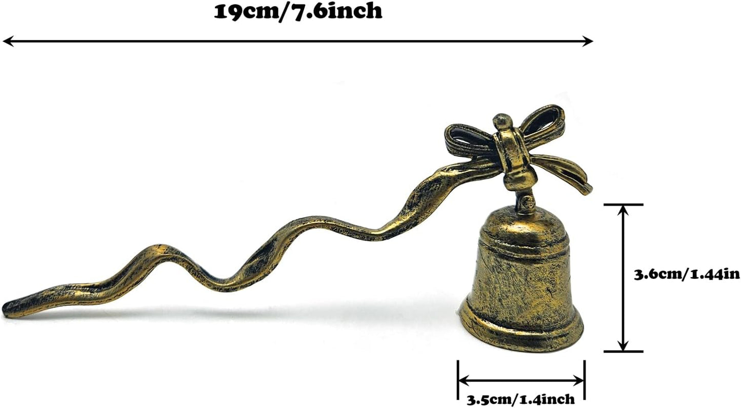 ZOOYOO Candle Snuffer,Vintage Candle Extinguisher Snuffers with Long Handle,Unique Candle Tool for Putting Out Extinguishing Candle Wick Flame Safely