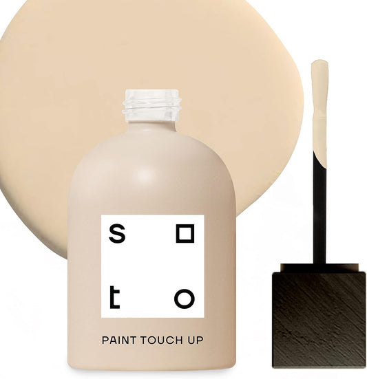 soto Off-White Paint Touch Up, Multi-Surface, Matte Finish (No. 12 Tempera) - 1.5 Ounces/45 Milliliters of Scratch Repair for Furniture, Walls, Cabinets, Trim, Doors, Indoor/Outdoor