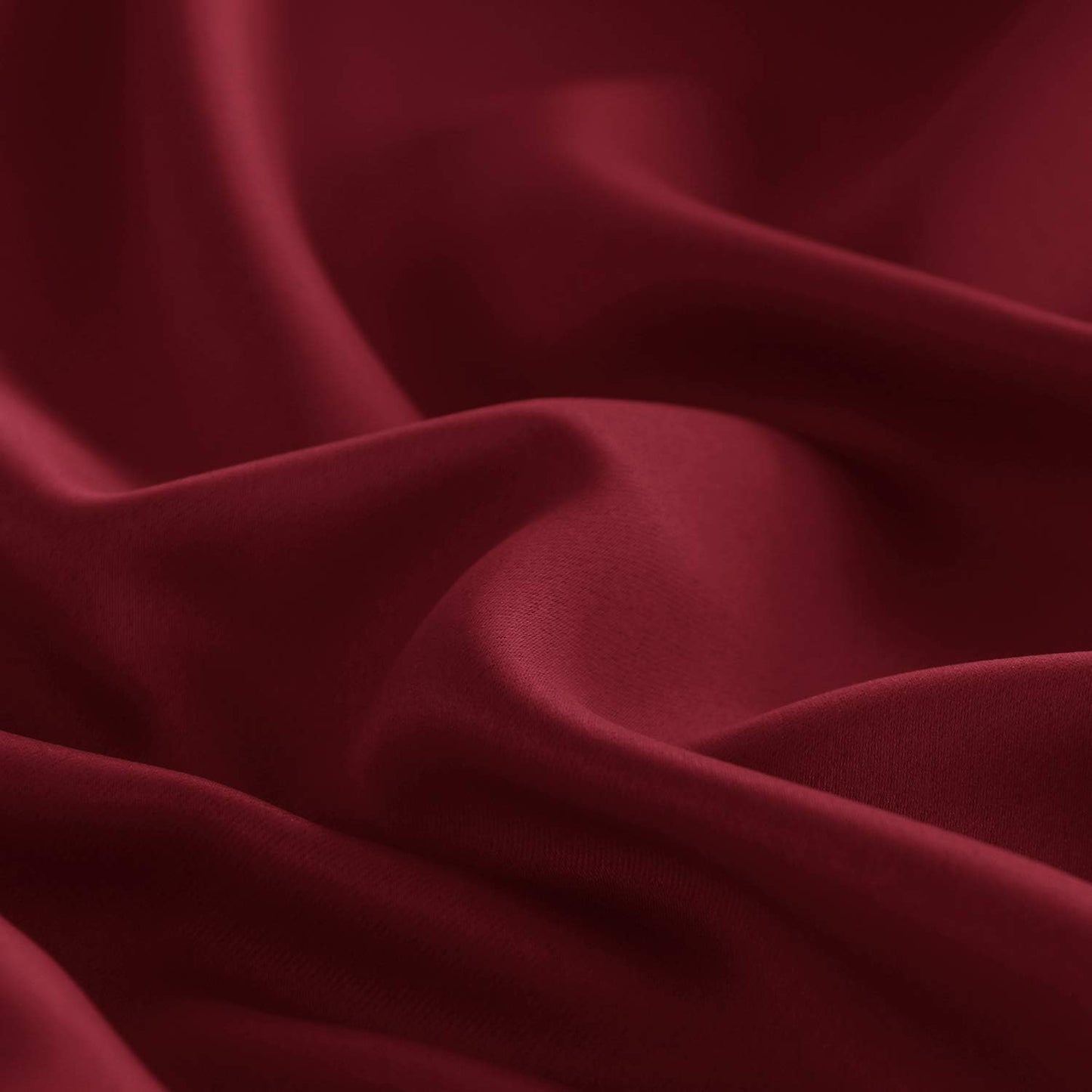 DWCN French Door Curtains – Rod Pocket Thermal Blackout Curtain for Doors with Glass Window, Christmas and Patio Doors for Privacy, 36 X 72 Inches Long, 1 Curtain Panel with Tieback,Burgundy