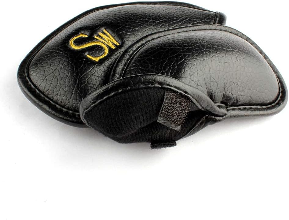 CRAFTSMAN GOLF 12pcs or 1pc Thick Synthetic Leather Golf Iron Head Covers Set Headcover Fit All Brands Callaway Ping Taylormade Cobra Etc. Also Custom Name