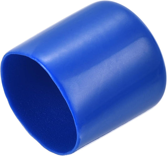 uxcell 20pcs Rubber End Caps 30mm ID Vinyl PVC Round Tube Bolt Cap Cover Screw Thread Protectors Blue