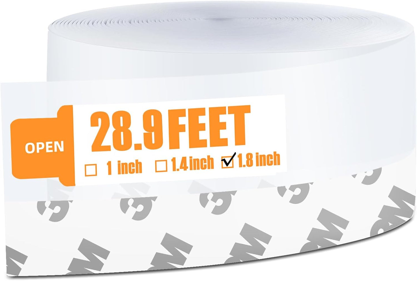 28.9 Ft Door Weather Stripping Door Seal Strip,Silicone Door Draft Stopper,Self Adhesive Shower Door Bottom Seal and Door Insulation Strip for Door Frame Windows and Glass Gaps (Transparent, 45mm)