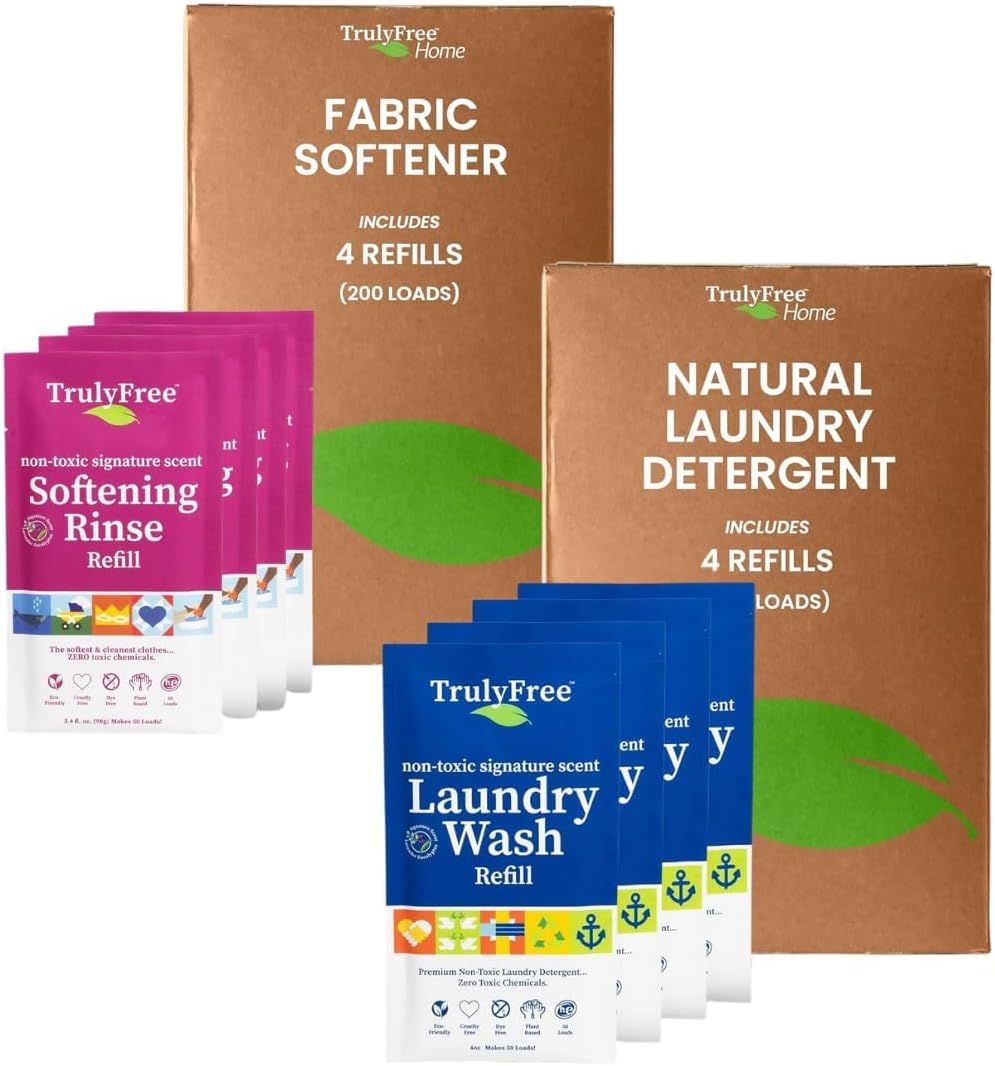 TRULY FREE - Laundry Detergent for Sensitive Skin + Signature Scent Fabric Softener
