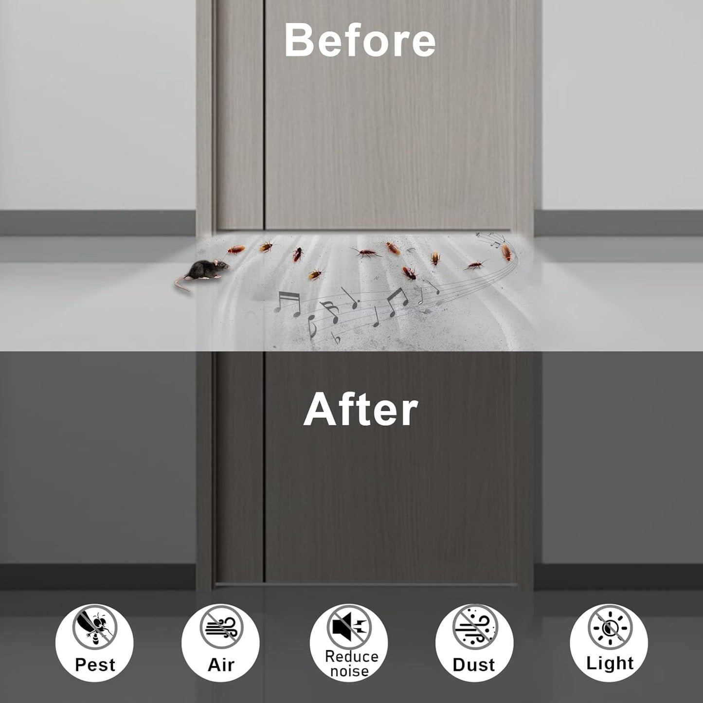 White Strong Adhesive Foam Tape, High Density Door Insulation Weather Strip，Soundproof Weatherproof, Foam Seal Tape for Sliding Door, Windows (1/2 in x 1/8 in x 50Ft