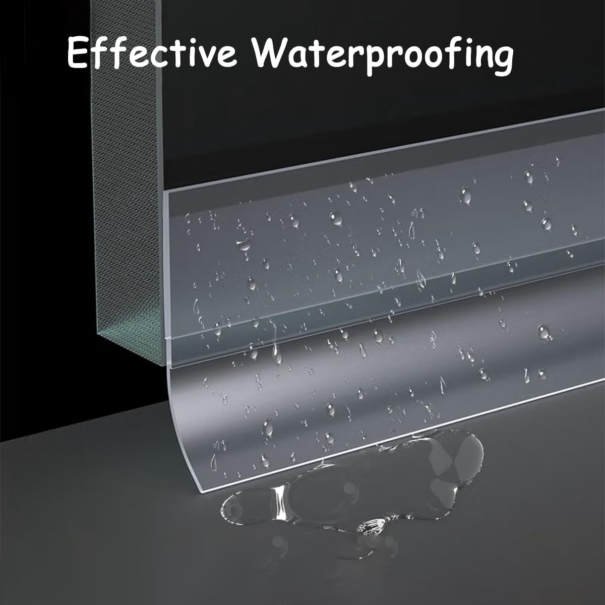 Silicone Weather Stripping, Door Draft Stopper Window Seal Strip for Gaps of Door & Windows, Garage Door Under Bottom, Sealing Tape Shower Doors Sweep (Brown, 2 inch x 20 Ft.)