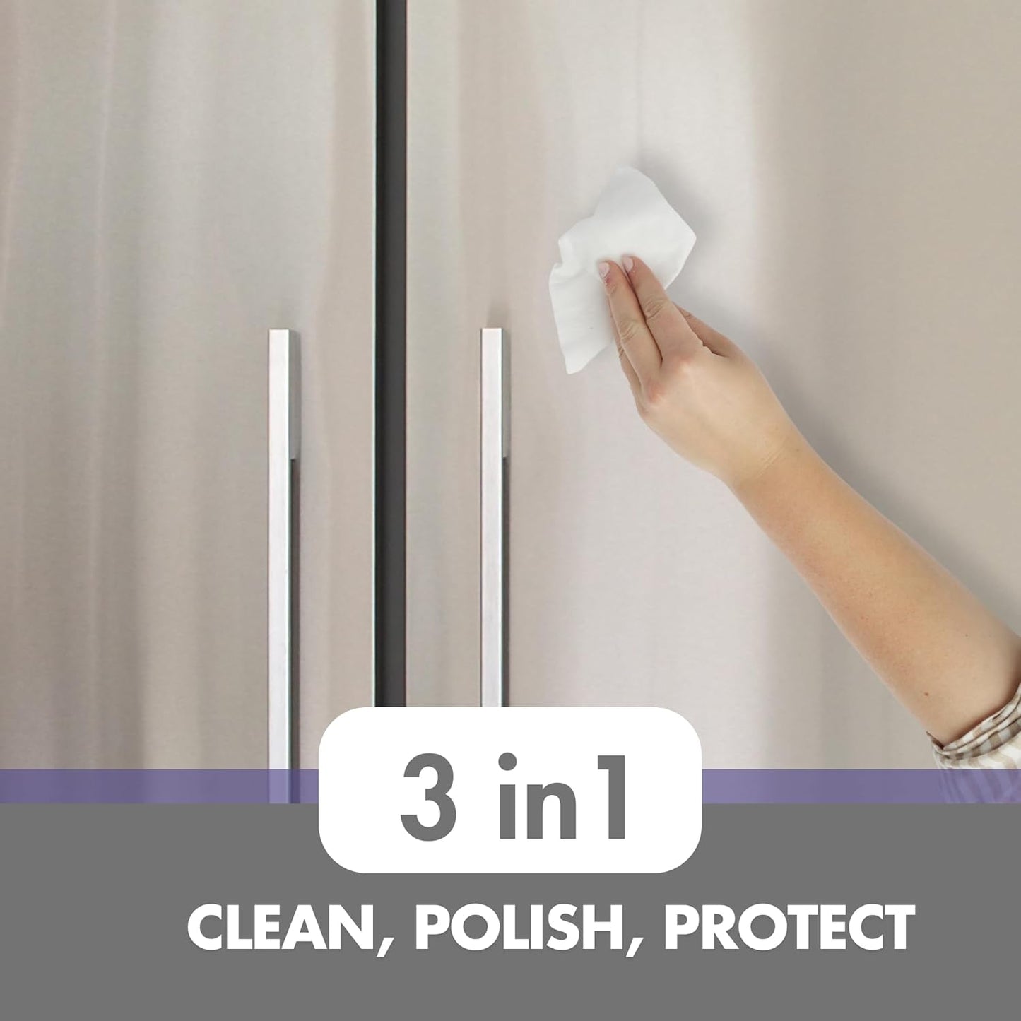 Swanky Stainless Steel Cleaner Wipes - Grime & Grease Remover Kitchen Cleaning Supplies - Clean & Shine, For Stove Top, Refrigerator, Sink, Oven, & Household Appliances - Soft Wipes, 300 Count